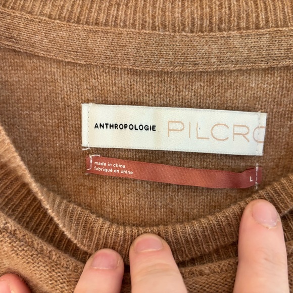 Anthropologie 100% Cashmere Pilcro Angie Sweater Size L - Picture 7 of 8
